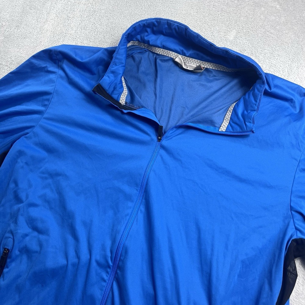 Kjus Men Sz 2XL Blue Full Zip Long Sleeve Wicking Performance Dorian Golf Jacket